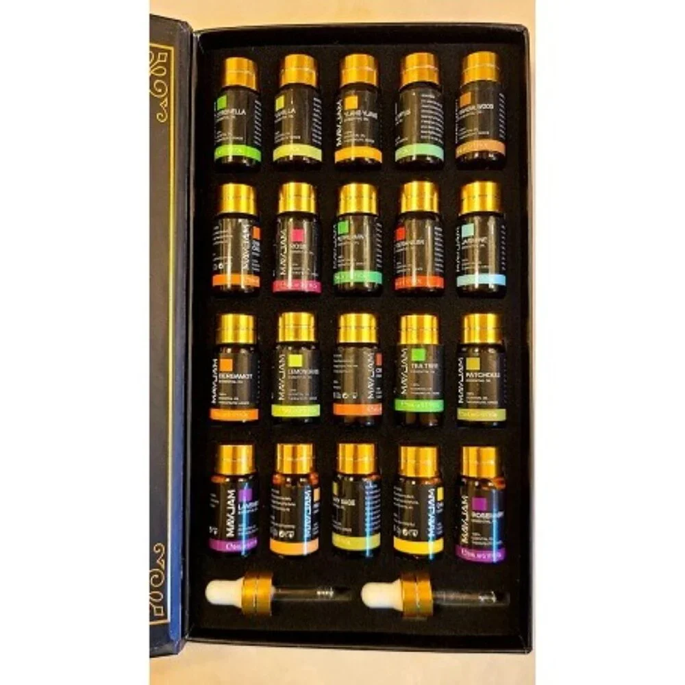 New Tea Tree 20 Pcs Pure Essential Oil Gift Set, for Diffuser, Humidifiers, Skin